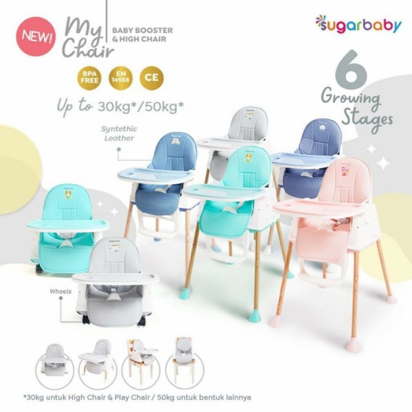 SUGAR BABY MY CHAIR BABY BOOSTER & HIGH CHAIR
