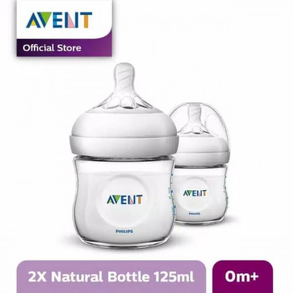 Philips Avent Bottle Natural 125ml Twin Ivory