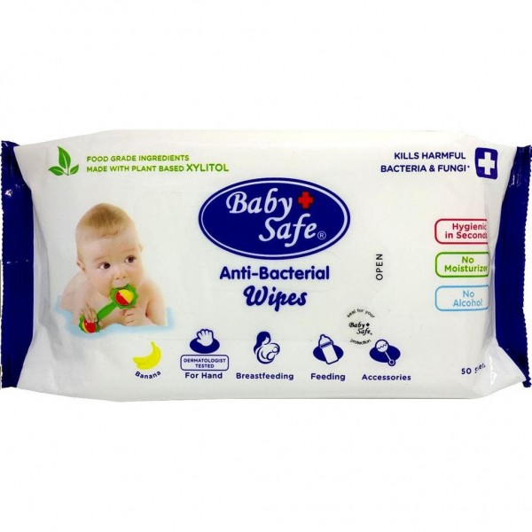 Baby Safe Anti Bacterial Wipes
