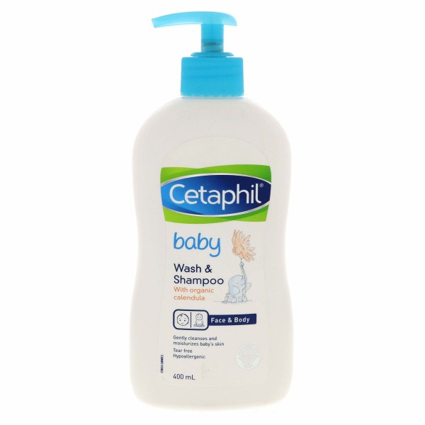 Cetaphil wash and shampoo with calendula 400ml